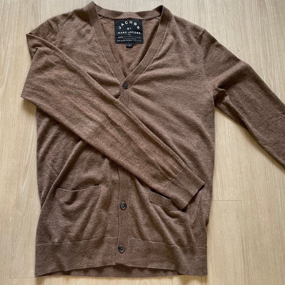 Brown 100% Cashmere Cardigan from Marc Jacobs - Men's Size S